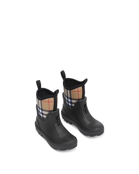 Burberry Unisex Mini Flinton Rain Boots 